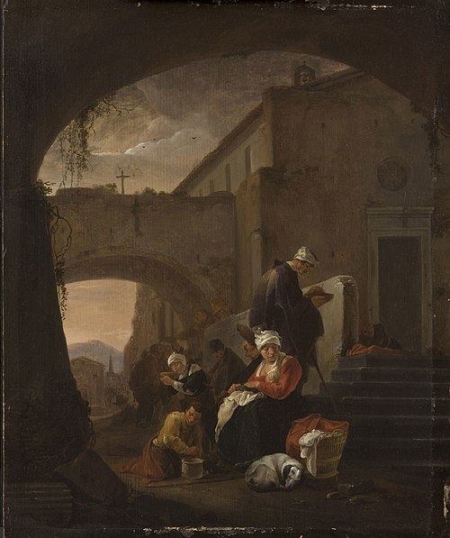 Almsgiving, 1660, Thomas Wyck