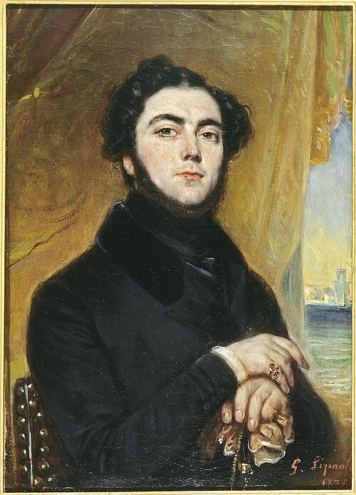 Portrait d'Eugène Sue (1804-1857), romancier, 1836, François-Gabriel Lépaulle