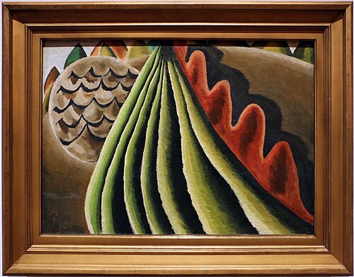 Fields of Grain as seen from Train, 1931, Arthur Dove
