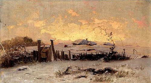 Winter afternoon in Chernihiv, 1889, Opanas Slastion