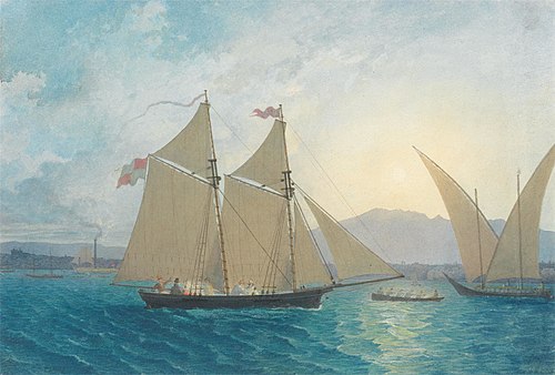 The Launch of "La Sorciére" on the Lake of Geneva, , Francis Danby