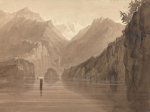 A Lake in Norway, 1825, Francis Danby