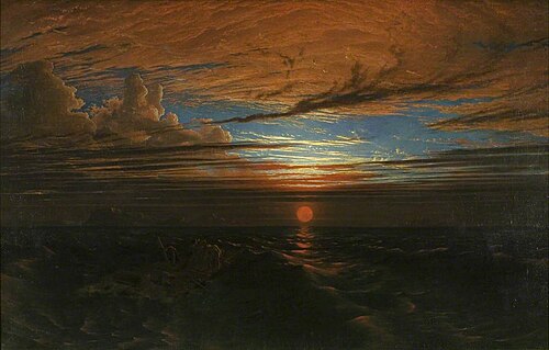 Sunset at Sea after a Storm, 1824, Francis Danby