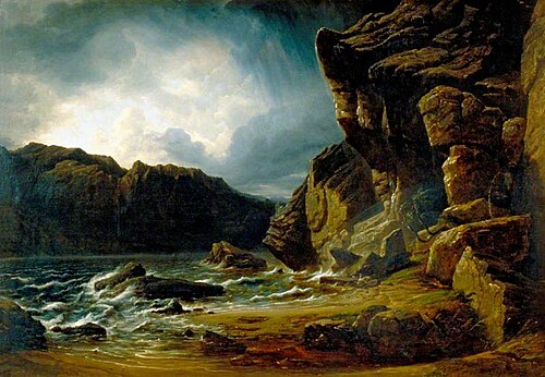 Liensfiord Lake, Norway, 1841, Francis Danby