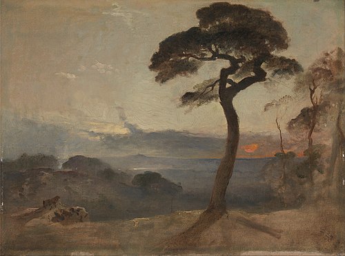 Hampstead Heath, Sunset, 1845, Francis Danby