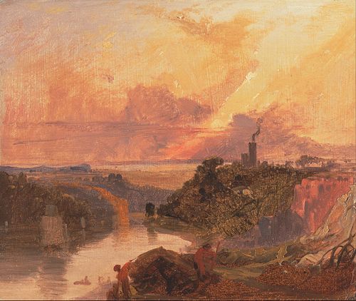 The Avon Gorge at Sunset, 1850, Francis Danby