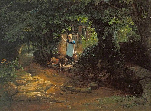 Children by a Brook, 1822, Francis Danby