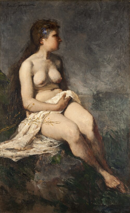 Female Nude Study, 1873, Ernst Josephson