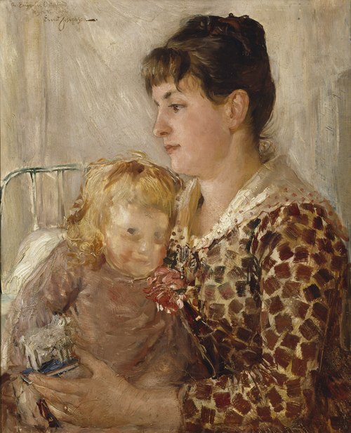 Mother and Child. The Wife and Daughter of the Artist Allan Österlind, 1886, Ernst Josephson