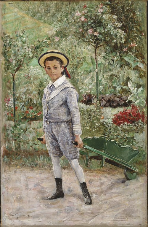 Boy with a Wheelbarrow, 1880, Ernst Josephson