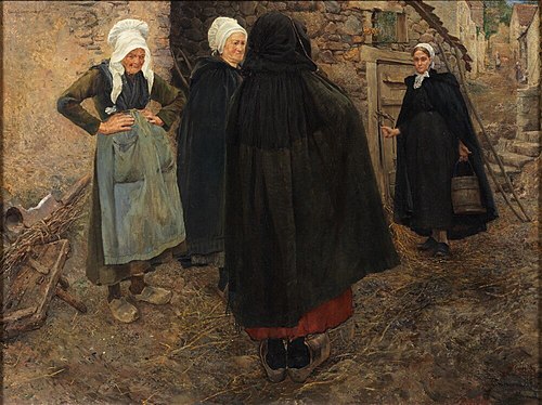 Village Gossip, 1886, Ernst Josephson