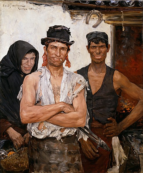 Spanish Blacksmiths, 1882, Ernst Josephson