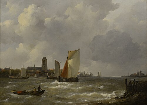Gezicht op Dordrecht, 1820, Johannes Christiaan Schotel