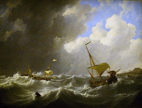 Storm on the Sea, 1825, Johannes Christiaan Schotel