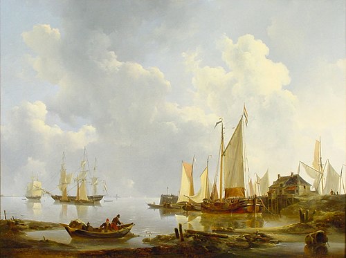 Gezicht op Hellevoetsluis, , Johannes Christiaan Schotel