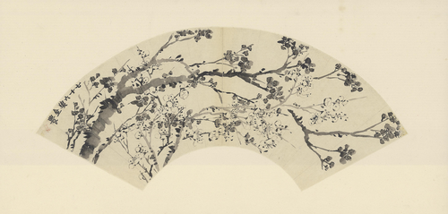 金农梅花扇, , Jin Nong
