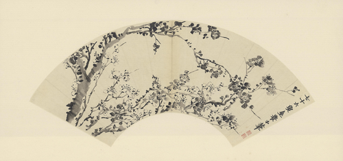 金农梅花扇, , Jin Nong