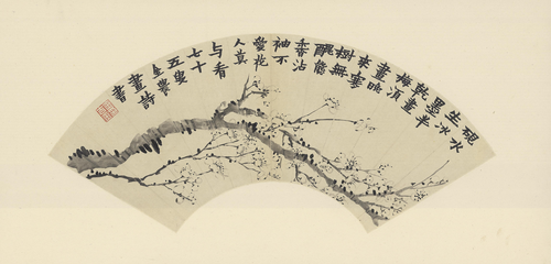 金农梅花扇, , Jin Nong