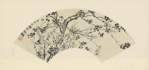 金农梅花扇, , Jin Nong
