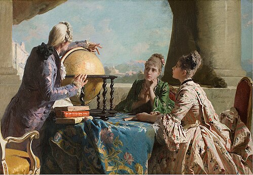 Geography lessons, 1880, Eleuterio Pagliano
