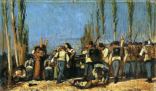 The massacres of Mantua, 1854, Giovanni Fattori