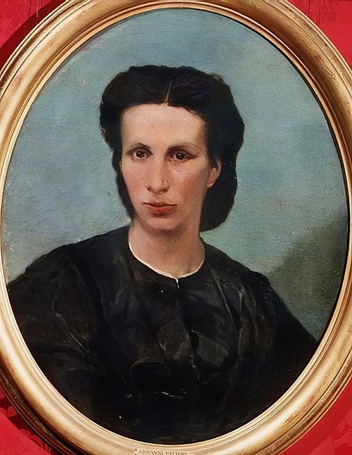 Portrait of Mrs. Biliotto, 1854, Giovanni Fattori