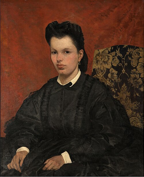 Portrait of the artist's first wife, 1865, Giovanni Fattori