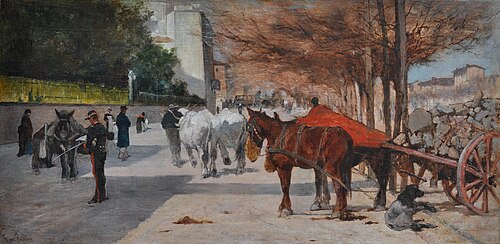 Viale Principe Amedeo in Florence, 1881, Giovanni Fattori
