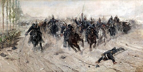 Cavalry charge, 1877, Giovanni Fattori