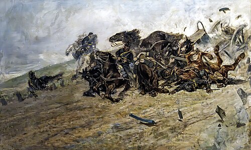 The Explosion of the caisson, 1879, Giovanni Fattori