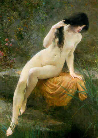 La Baigneuse, 1864, Jules Laurens