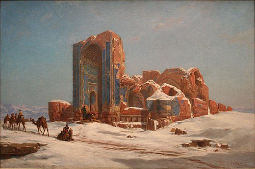 La Mosquée bleue à Tauris en Perse, 1872, Jules Laurens