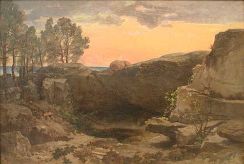 Paysage, souvenir d'Asie Mineure, 1859, Jules Laurens