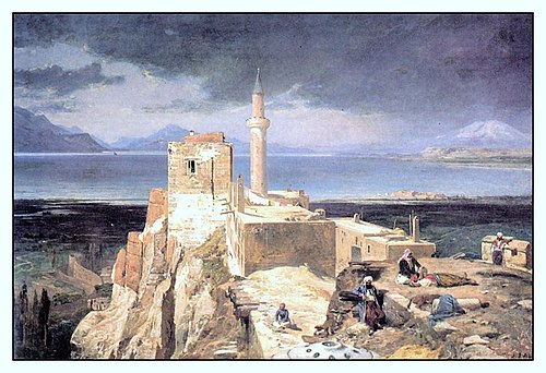 Lac et Forteresse de Van en Arménie, 1901, Jules Laurens