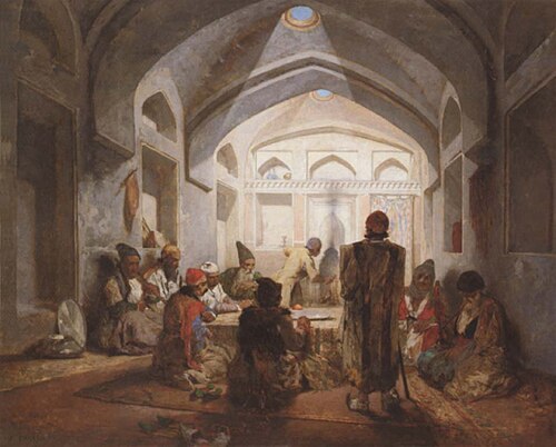 Salle de réunion à Téhéran, 1863, Jules Laurens