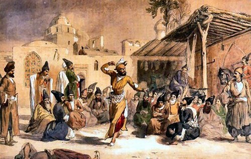 Dragomans in Tehran, 1849, Jules Laurens