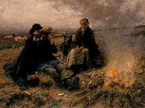 Das Vesperbrot, 1890, Arthur Langhammer