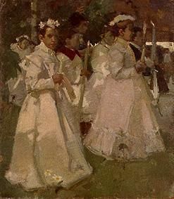 Kommunikantinnen, 1897, Arthur Langhammer
