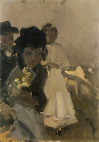 Dachauer Familie mit Kind, 1900, Arthur Langhammer