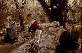 Im Freien, 1890, Arthur Langhammer