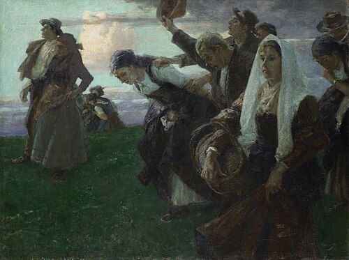 Heimkehr von der Kirchweih, 1895, Arthur Langhammer