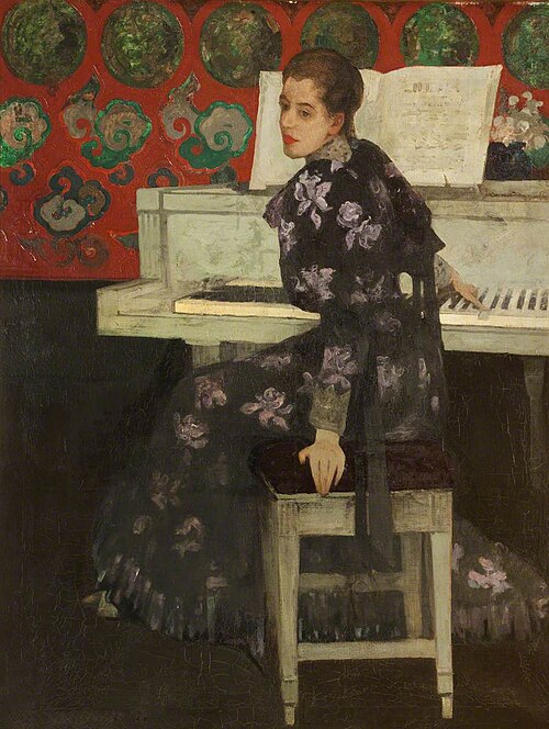 The White Piano, 1897, Arthur Melville