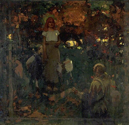 Audrey and her Goats, 1886, Arthur Melville