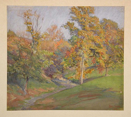 Fall Landscape, Brookville, 1900, Otto Stark