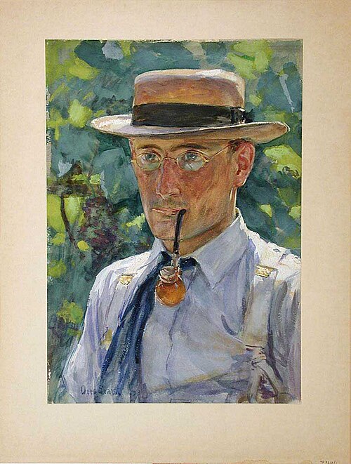 Man with Pipe, 1893, Otto Stark