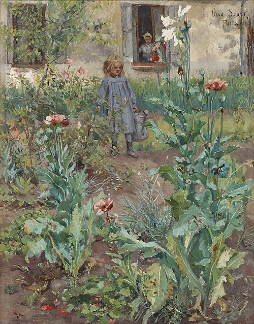 Garden in Paris, 1885, Otto Stark