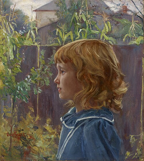 Portrait of a Young Girl, 1898, Otto Stark