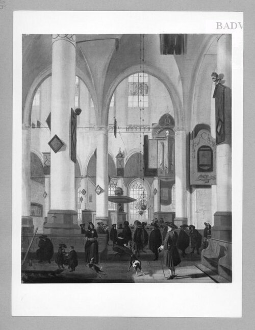 Interior of a church, 1688, Emanuel de Witte