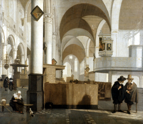 VERVALLEN Oude kerk te Delft,, 1659, Emanuel de Witte