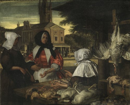 The Birdmarket, Amsterdam, , Emanuel de Witte